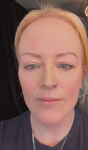 Eyebrow Tattoo result by Divine Beauty Design LLC in Christiansburg, VA