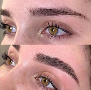 Eyebrow Tattoo result by Divine Beauty Lash & Brow Studio in Geneseo, NY