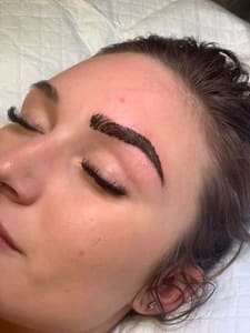Eyebrow Tattoo result by Divine Faces Permanent Cosmetic Studio LLC in Easton, MD