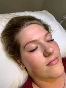 Eyebrow Tattoo result by Divine Faces Permanent Cosmetic Studio LLC in Easton, MD