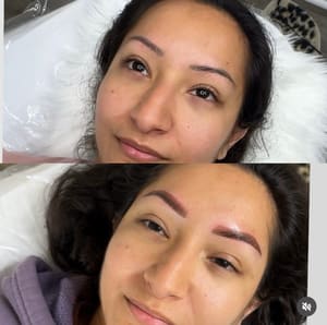 Eyebrow Tattoo result by Divine Silhouette Studio in Havelock, NC