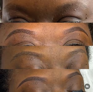 Eyebrow Tattoo result by Divine Silhouette Studio in Havelock, NC