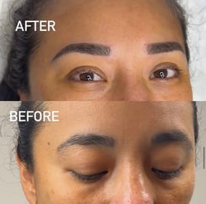 Eyebrow Tattoo result by Divine Silhouette Studio in Havelock, NC