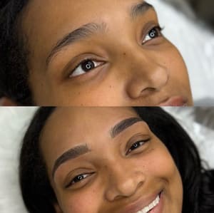 Eyebrow Tattoo result by Divine Silhouette Studio in Havelock, NC