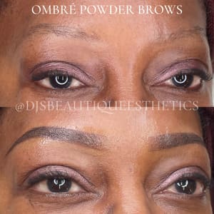 Eyebrow Tattoo result by DJ's Beautique & Esthetics in Leesburg, FL