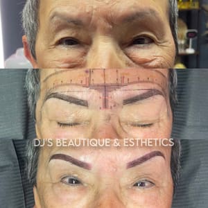 Eyebrow Tattoo result by DJ's Beautique & Esthetics in Leesburg, FL
