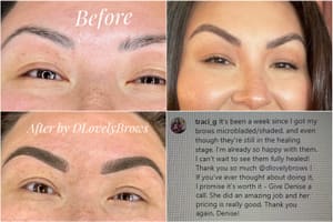 Eyebrow Tattoo result by DLovelyBrows in Westminster, CA