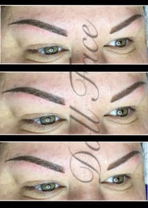 Eyebrow Tattoo result by Doll Face Permanent Cosmetics in Brockway, PA