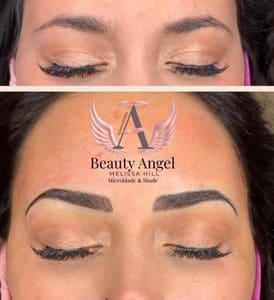 Eyebrow Tattoo result by Dollface & Co in Brownstown Township, MI