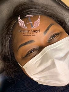 Eyebrow Tattoo result by Dollface & Co in Brownstown Township, MI