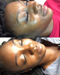 Eyebrow Tattoo result by DoubleDutch Beauty Studio in Humble, TX