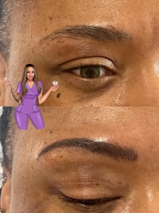 Eyebrow Tattoo result by Dove Beauty Lounge in Shelby, NC