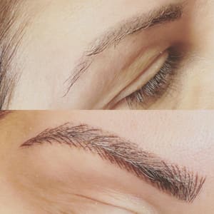 Eyebrow Tattoo result by Duaa’s microblading in Westerville, OH