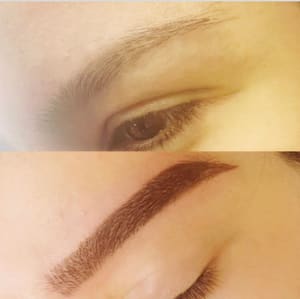 Eyebrow Tattoo result by Duaa’s microblading in Westerville, OH
