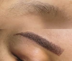 Eyebrow Tattoo result by Duaa’s microblading in Westerville, OH