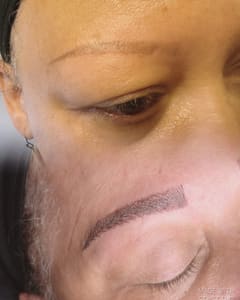 Eyebrow Tattoo result by Duaa’s microblading in Westerville, OH