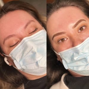 Eyebrow Tattoo result by Dulce Face Brows - Microblading Studio in Liberty Hill, TX