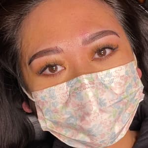 Eyebrow Tattoo result by Dulce Face Brows - Microblading Studio in Liberty Hill, TX