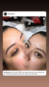 Eyebrow Tattoo result by Dvinelines in Naperville, IL