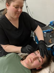 Eyebrow Tattoo result by EK Professionals Permanent Cosmetics & Tattoo Institute in Little Rock, AR