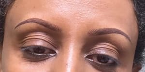 Eyebrow Tattoo result by Elael’A Esthetics - Permanent Makeup & Lash Enhancements in Durham, NC