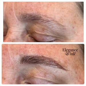 Eyebrow Tattoo result by Elegance & Ink in Groton, CT