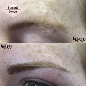 Eyebrow Tattoo result by Elegant Brows in Smithfield, UT
