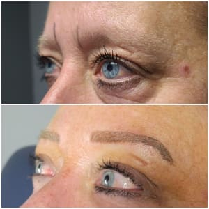 Eyebrow Tattoo result by Elegant ink by Ashley in Warren, OH
