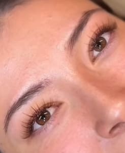 Eyebrow Tattoo result by Elegant Lashes By Katie in Costa Mesa, CA