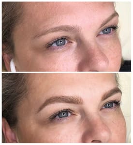 Eyebrow Tattoo result by Elena Komer in Woodstock, NY