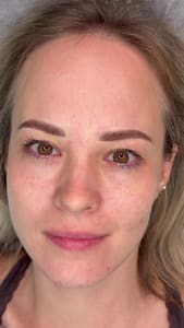 Eyebrow Tattoo result by Elena Saenko Permanent Makeup Studio in San Ramon, CA