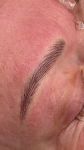 Eyebrow Tattoo result by Elena Saenko Permanent Makeup Studio in San Ramon, CA