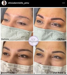 Eyebrow Tattoo result by Elisia Dannielle PMU in Simi Valley, CA