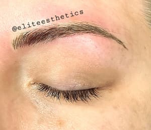Eyebrow Tattoo result by Elite Esthetics Beauty & Wellness Studio, LLC in Turlock, CA