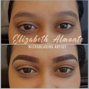 Eyebrow Tattoo result by Elizabeth almonte Microblading artist in Lawrence, MA