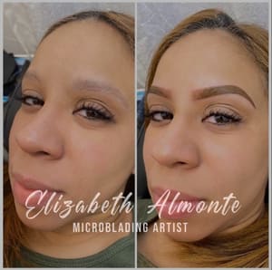 Eyebrow Tattoo result by Elizabeth almonte Microblading artist in Lawrence, MA