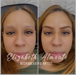 Eyebrow Tattoo result by Elizabeth almonte Microblading artist in Lawrence, MA