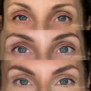 Eyebrow Tattoo result by Elle 14 Ink Studio in Germantown, TN