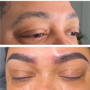 Eyebrow Tattoo result by Elma Glow PMU in Lakewood, CO