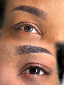 Eyebrow Tattoo result by Elysian360 Studio & Academy in Green Brook Township, NJ