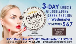 Eyebrow Tattoo result by Emazing Brows Microblading Studio in Westminster, CA
