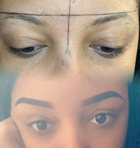 Eyebrow Tattoo result by Embellished Studio in Downers Grove, IL