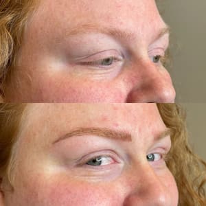Eyebrow Tattoo result by Ember Brows in Ivins, UT