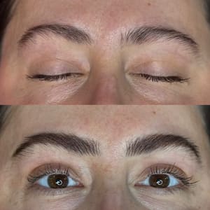 Eyebrow Tattoo result by Emily Panten Tattoo in Minneapolis, MN