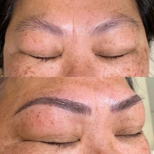 Eyebrow Tattoo result by EMME Lash & Beauty - Newton in Newton, MA