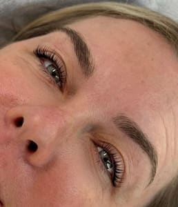 Eyebrow Tattoo result by EMME Lash & Beauty - Newton in Newton, MA