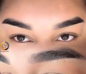 Eyebrow Tattoo result by Encre D' Brows in Miami Gardens, FL