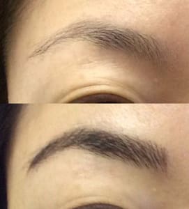 Eyebrow Tattoo result by Endurance Permanent Cosmetics in Westwood, NJ