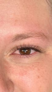 Eyebrow Tattoo result by EndureLash & Brow PROstudios in Wilmington, NC