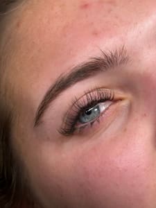 Eyebrow Tattoo result by EndureLash & Brow PROstudios in Wilmington, NC